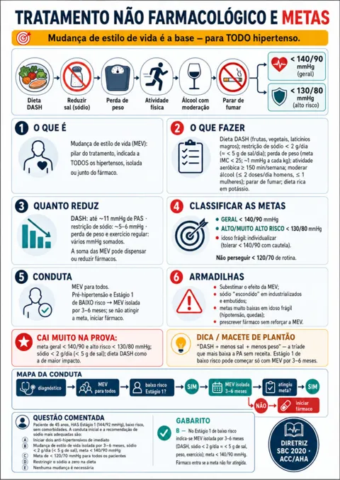 Mapa: HAS, metas e tratamento